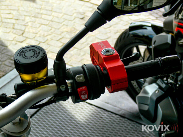 Motorslot Kovix Alarm Grip Lock Red - Afbeelding 4